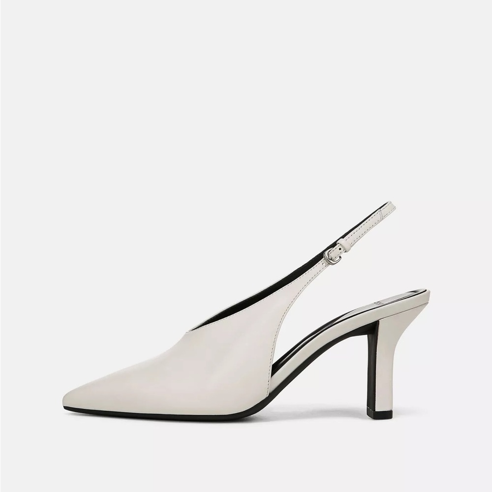 NWT! Vince Devi Elegant White Slingback Heels Vince Camuto